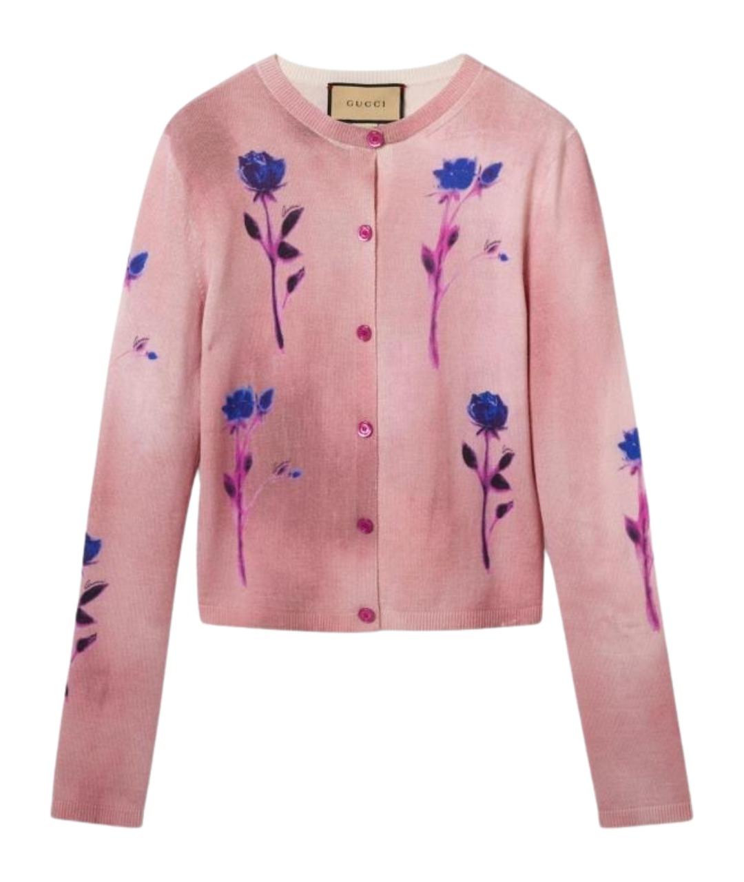 GUCCI Розовый кардиган, фото 1