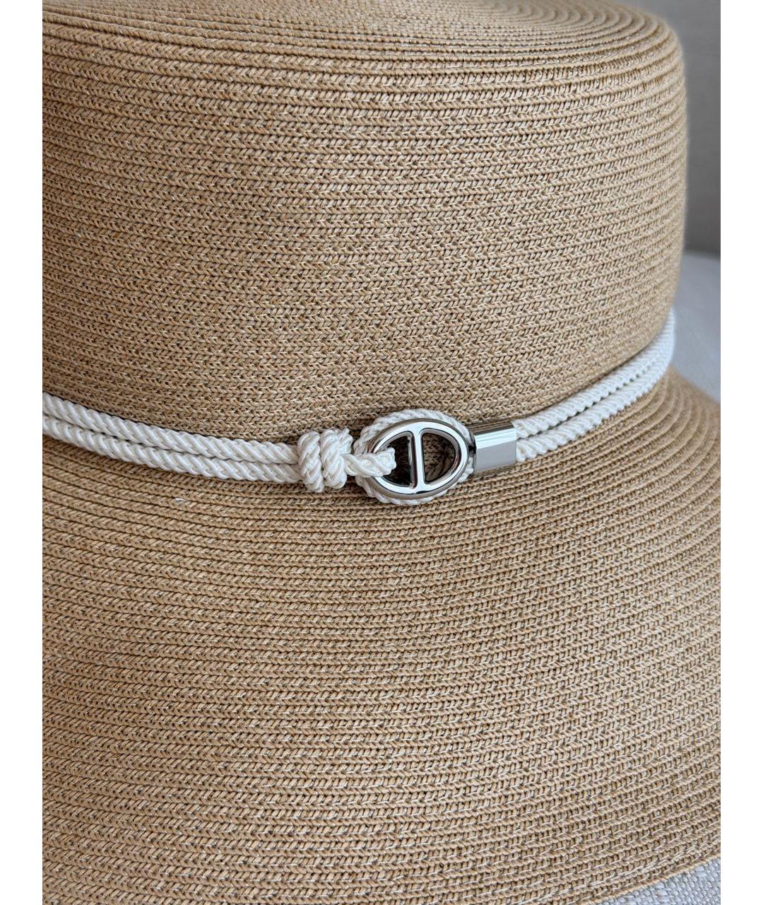 HERMES Бежевая шляпа, фото 5