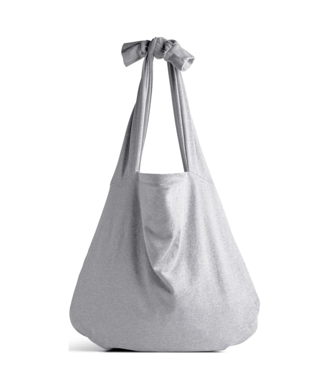 BALENCIAGA Серая тканевая сумка тоут, фото 4