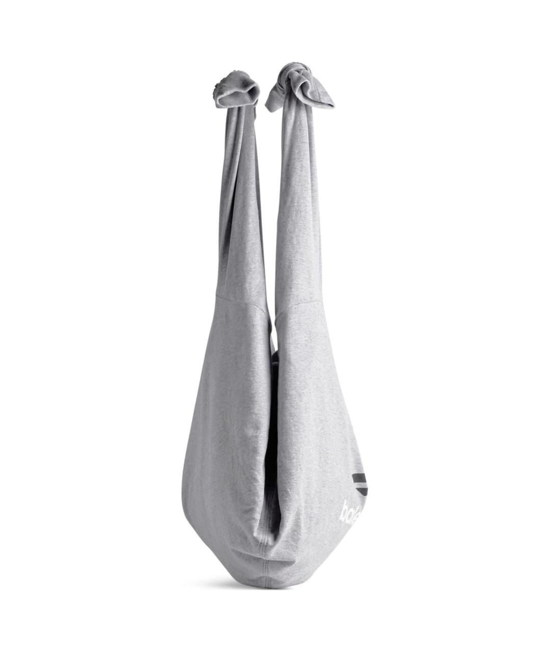 BALENCIAGA Серая тканевая сумка тоут, фото 3