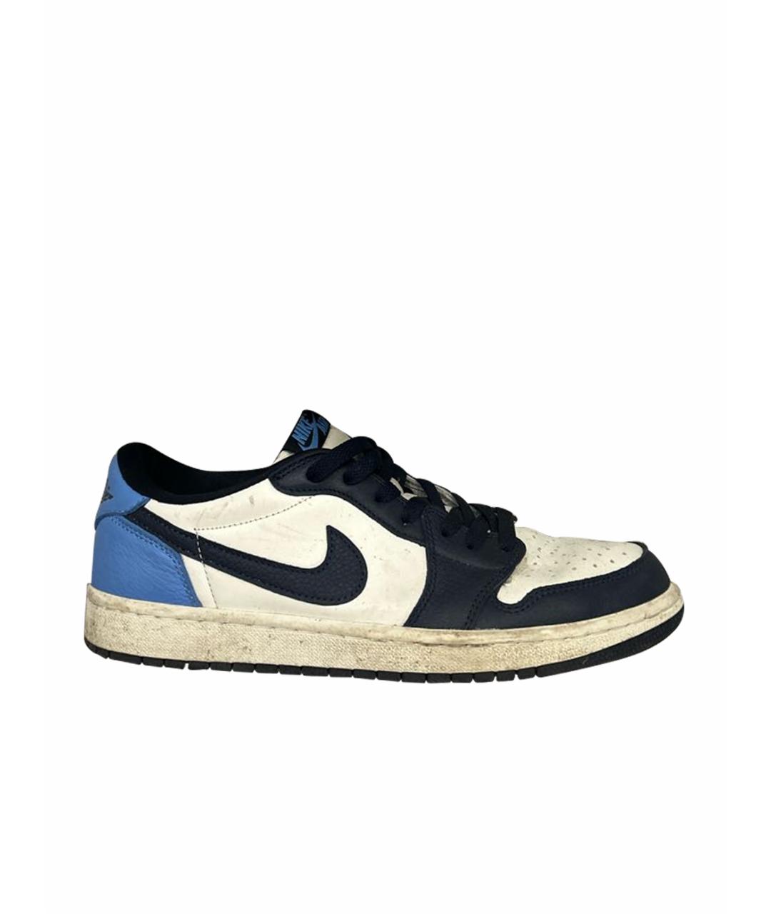 NIKE Белые кожаные низкие кроссовки / кеды, фото 1