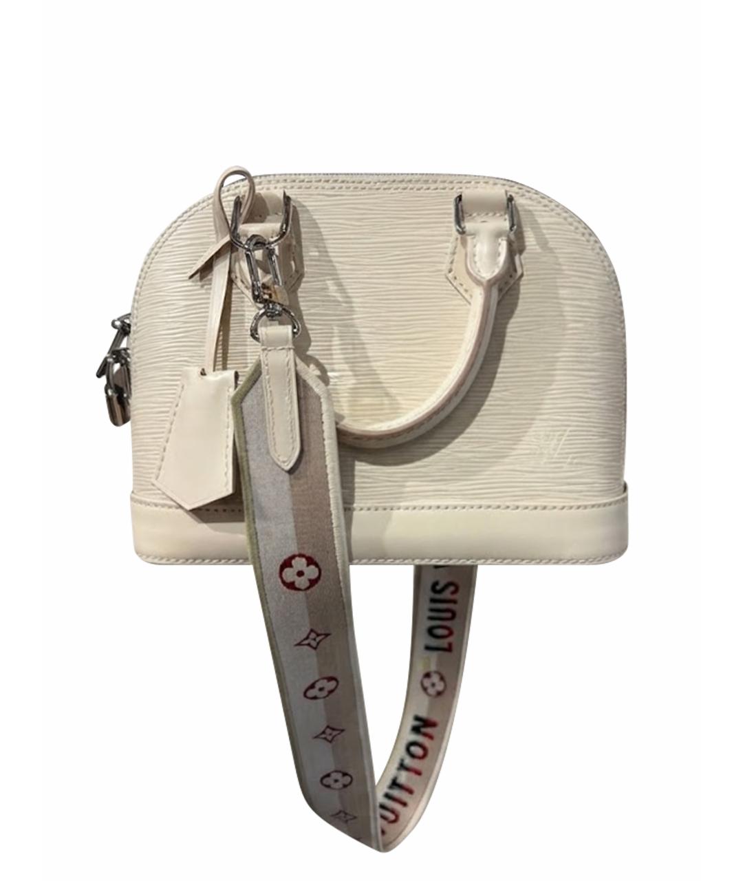 LOUIS VUITTON Белая кожаная сумка через плечо, фото 1