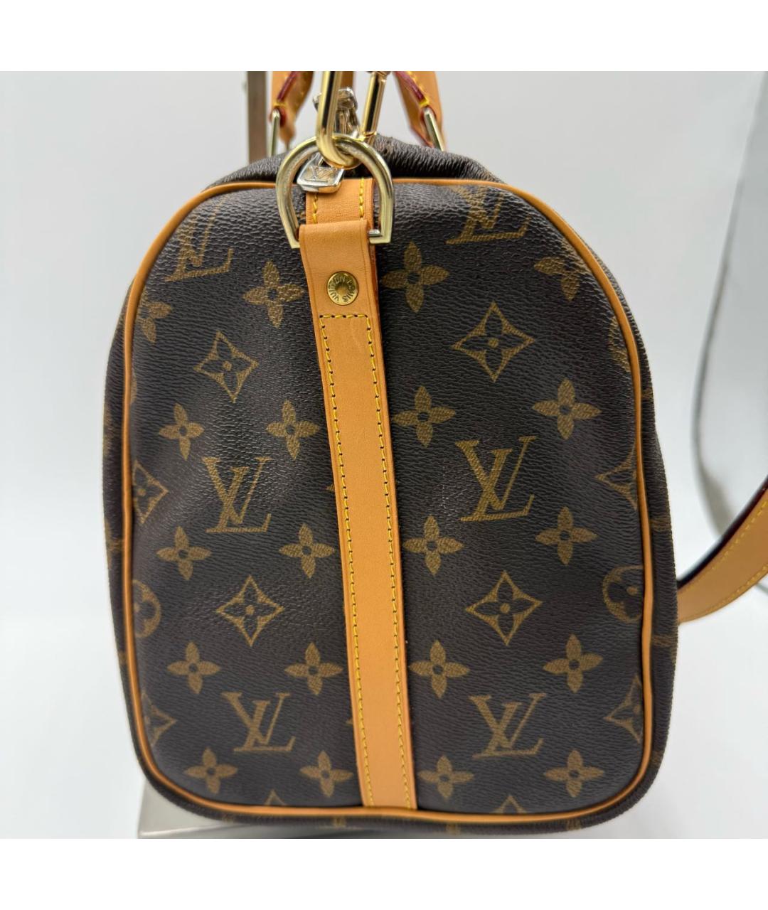 LOUIS VUITTON Кожаная сумка с короткими ручками, фото 3