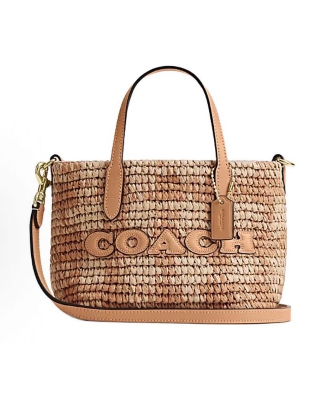 COACH Бежевая сумка тоут, фото 9