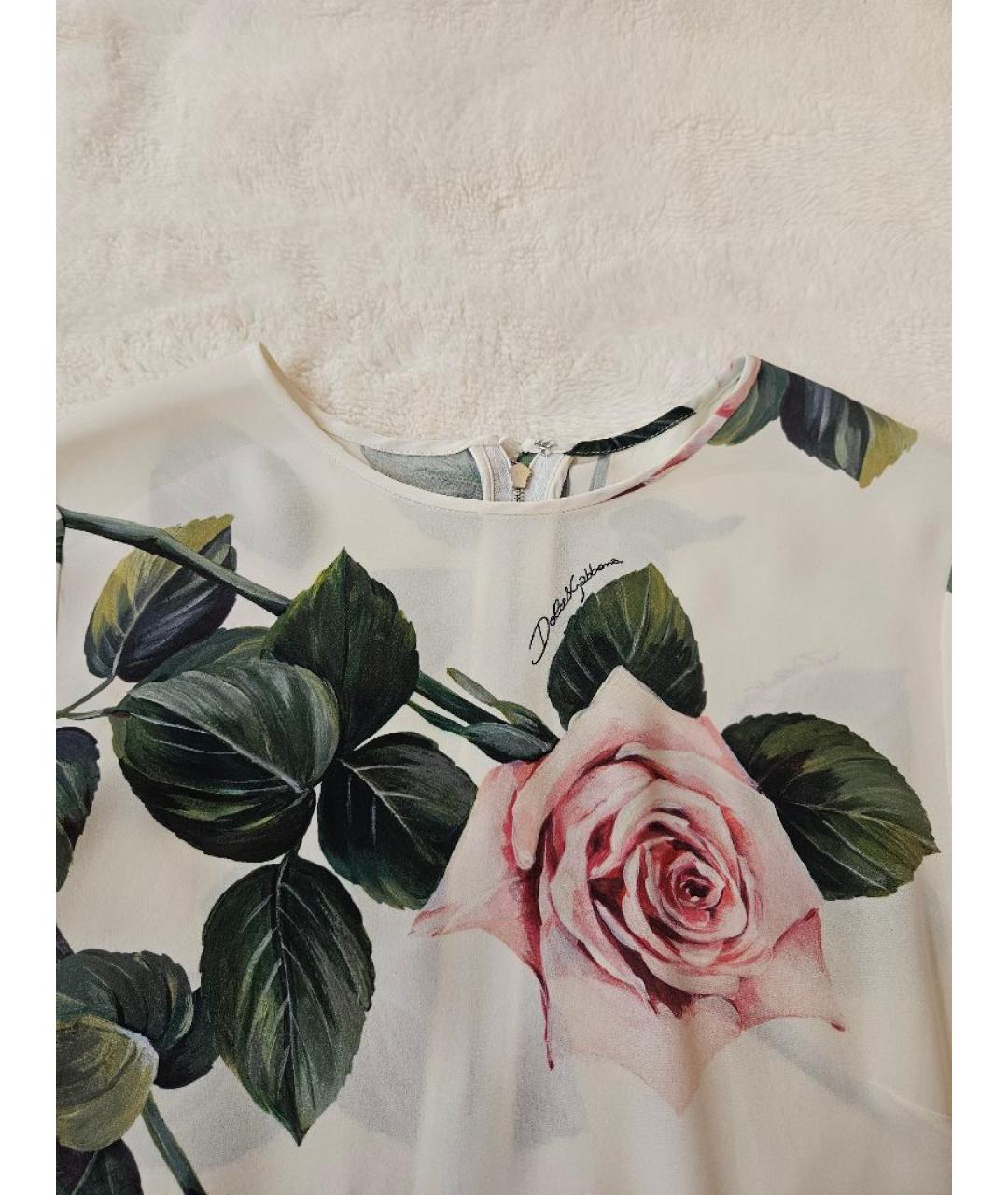 DOLCE&GABBANA Мульти шелковая блузы, фото 3