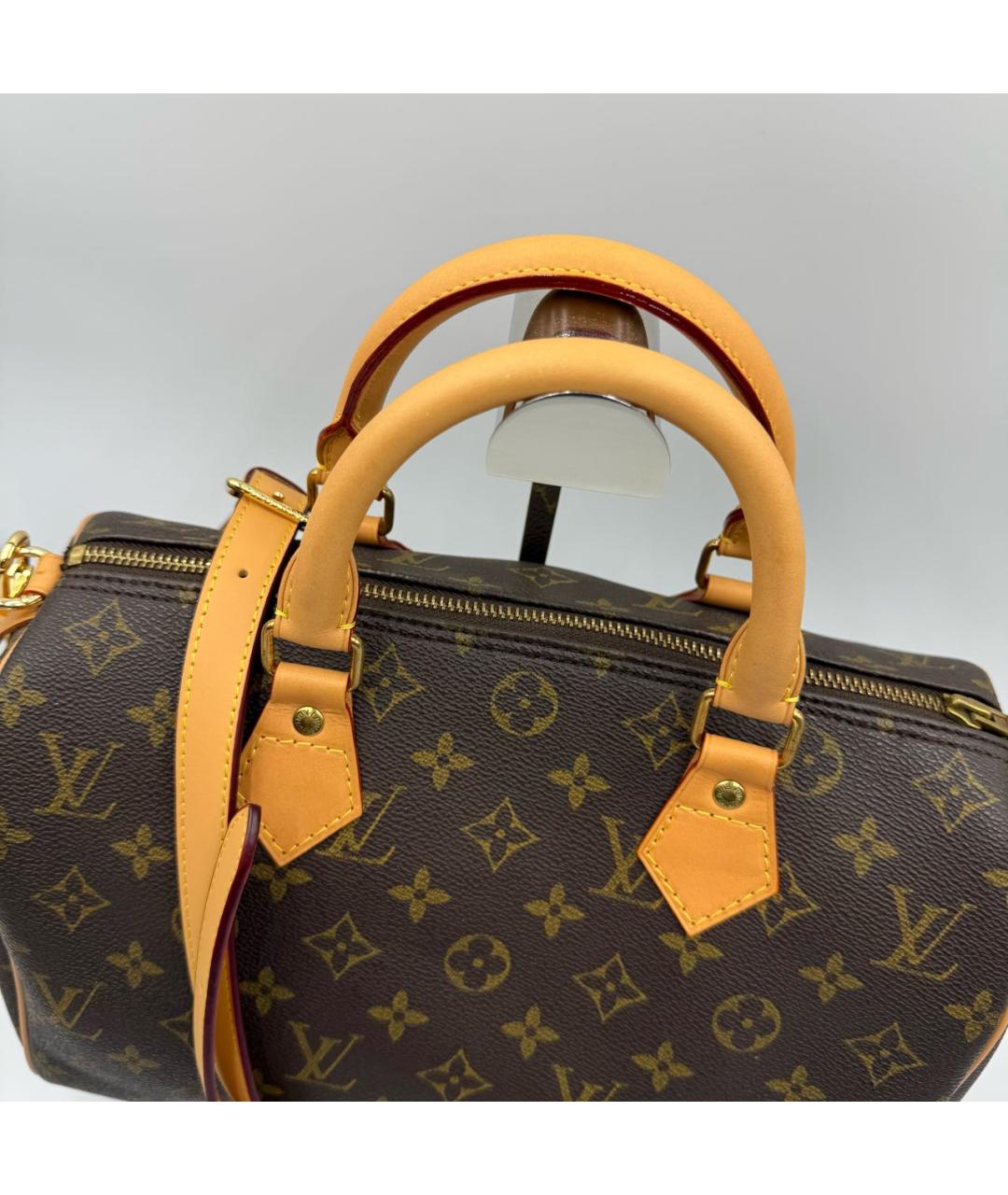 LOUIS VUITTON Кожаная сумка с короткими ручками, фото 2