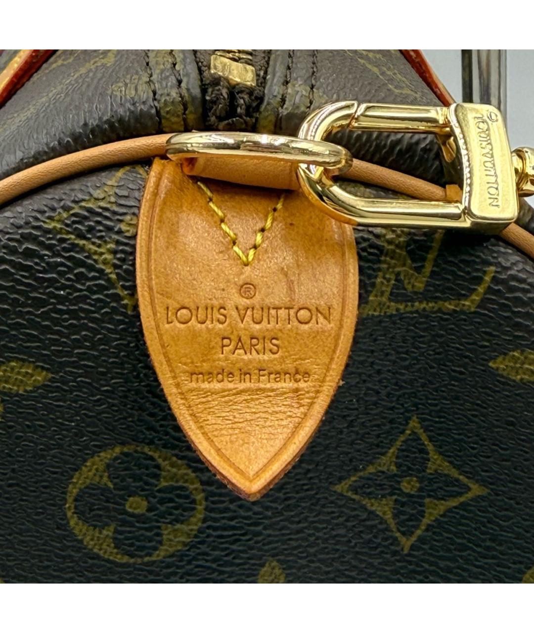 LOUIS VUITTON Кожаная сумка с короткими ручками, фото 5