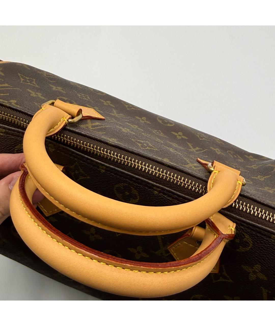 LOUIS VUITTON Кожаная сумка с короткими ручками, фото 8