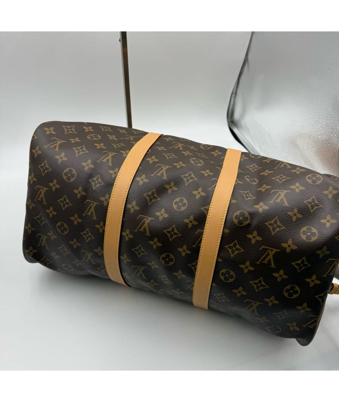 LOUIS VUITTON Кожаная дорожная/спортивная сумка, фото 6