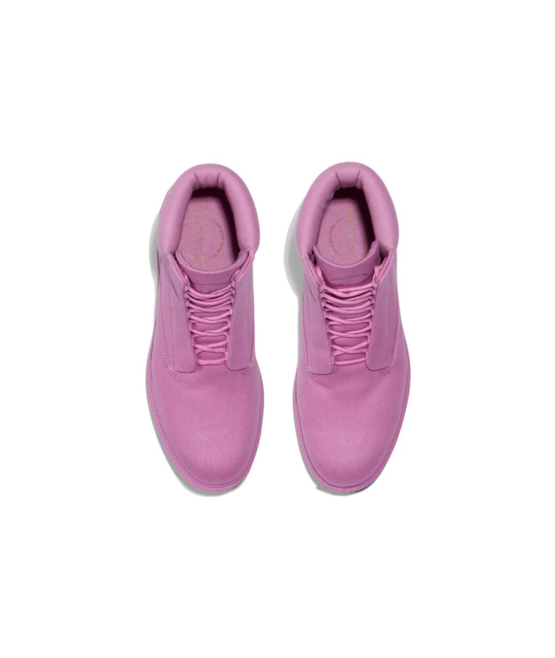TIMBERLAND Розовые замшевые высокие ботинки, фото 5