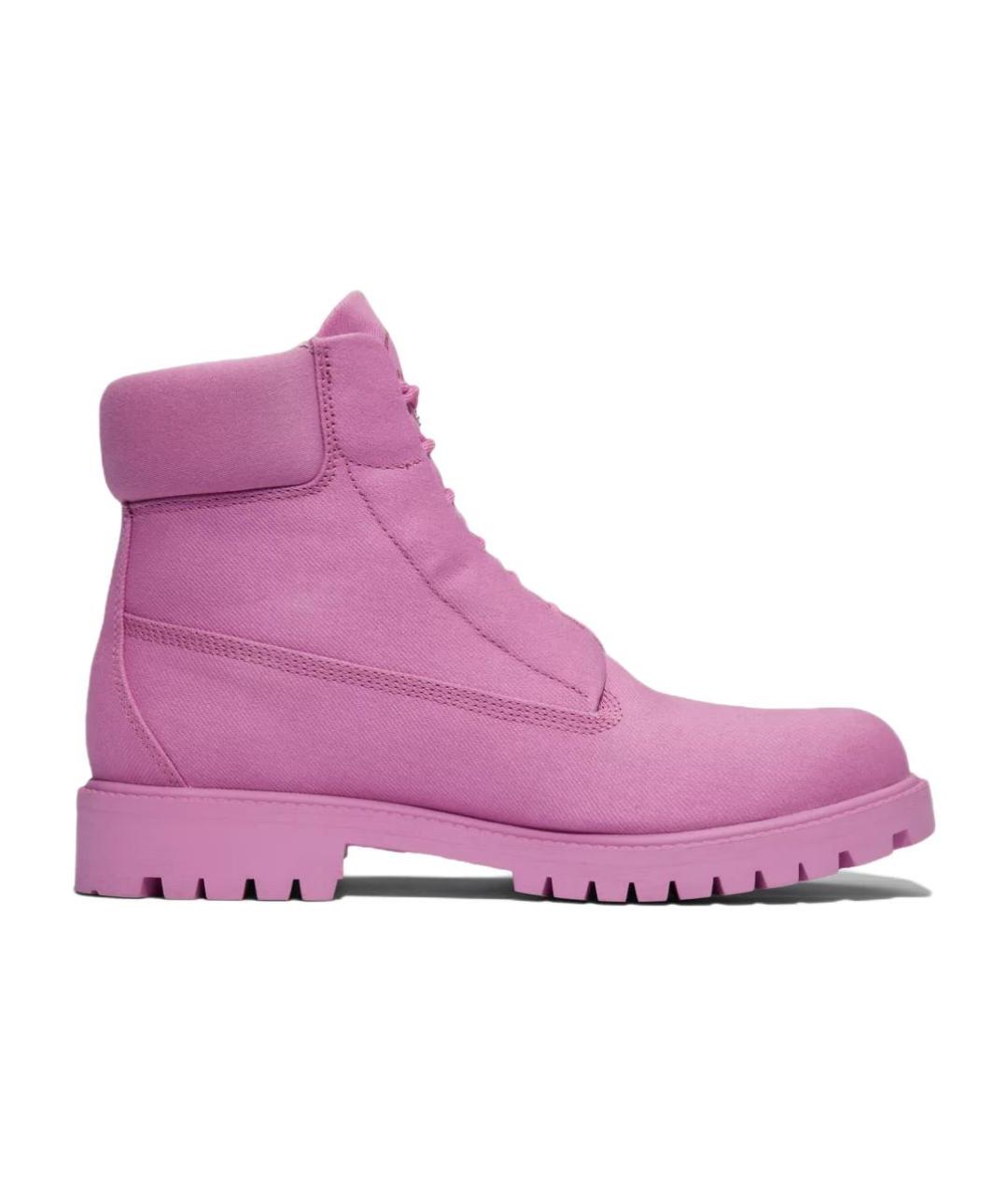 TIMBERLAND Розовые замшевые высокие ботинки, фото 2
