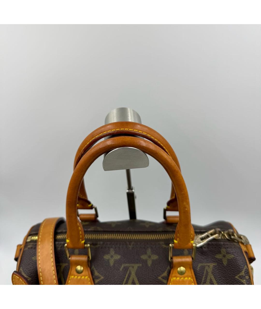 LOUIS VUITTON Кожаная сумка с короткими ручками, фото 3
