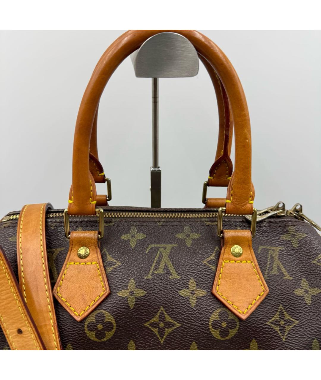 LOUIS VUITTON Кожаная сумка с короткими ручками, фото 2