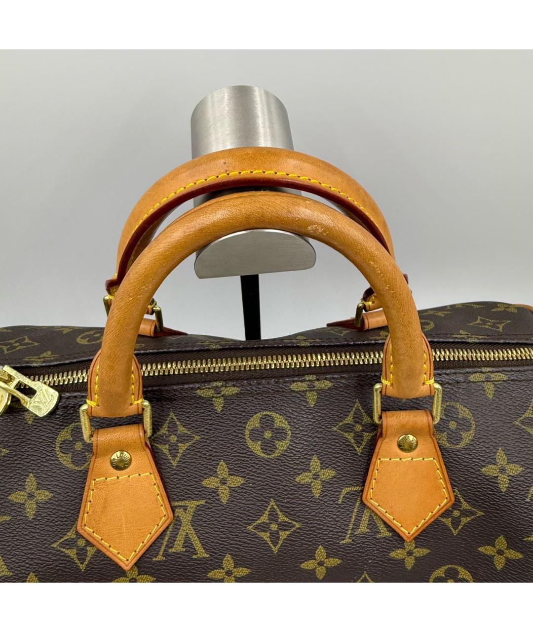 LOUIS VUITTON Кожаная сумка с короткими ручками, фото 2