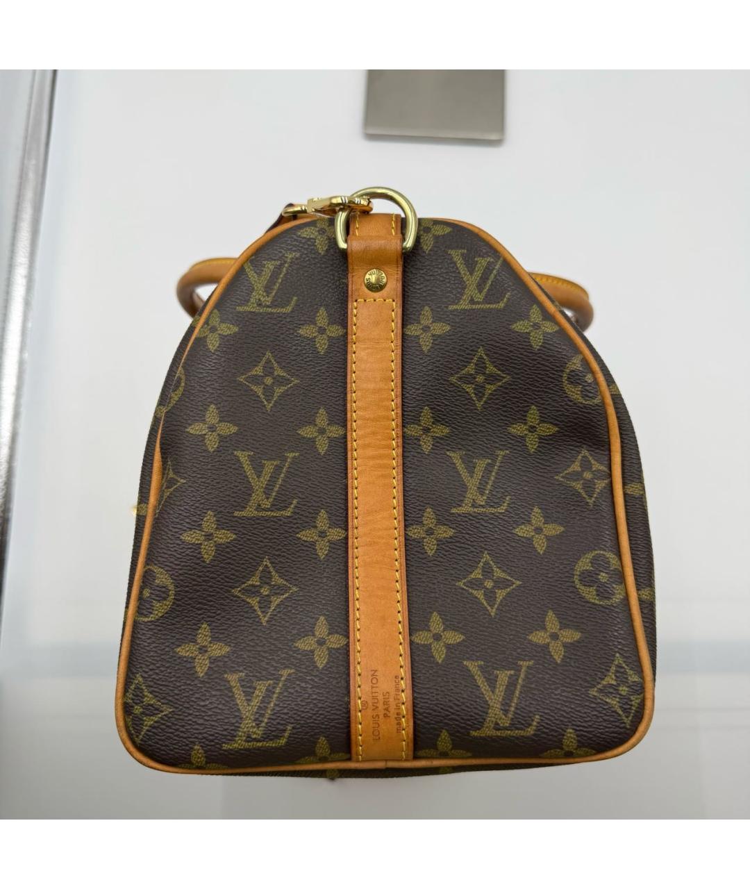 LOUIS VUITTON Кожаная сумка с короткими ручками, фото 4