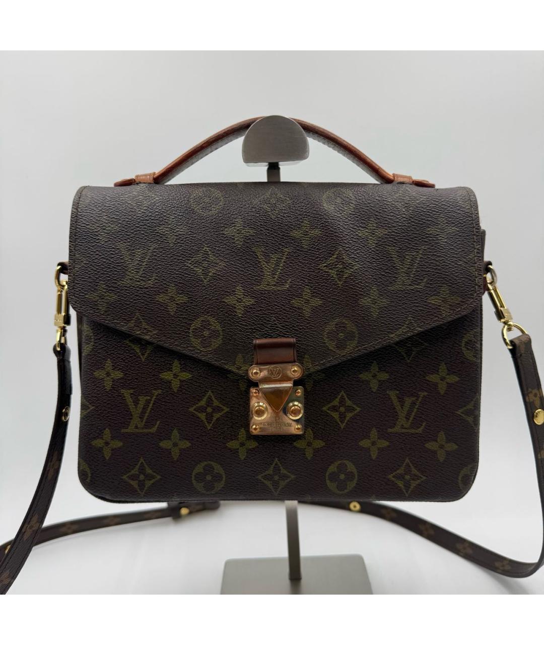 LOUIS VUITTON Кожаная сумка через плечо, фото 9
