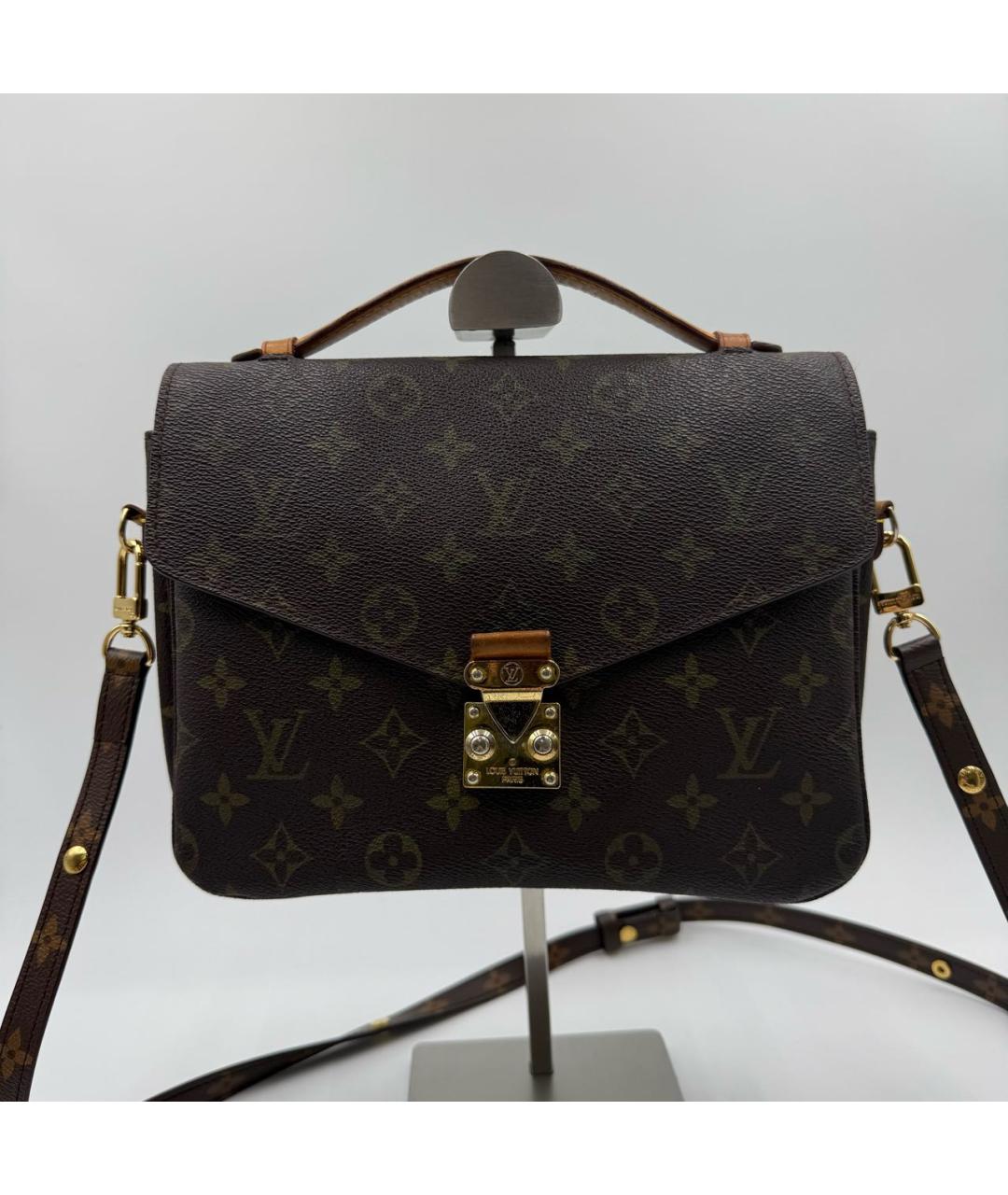 LOUIS VUITTON Кожаная сумка через плечо, фото 9