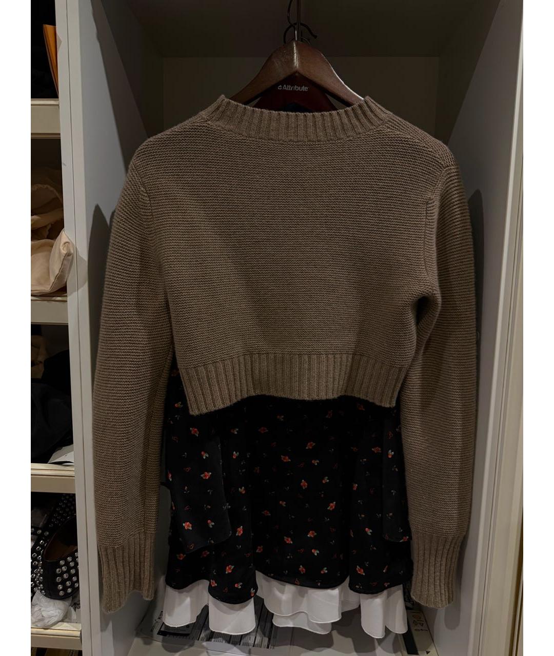 MAX MARA Бежевый кашемировый джемпер / свитер, фото 2