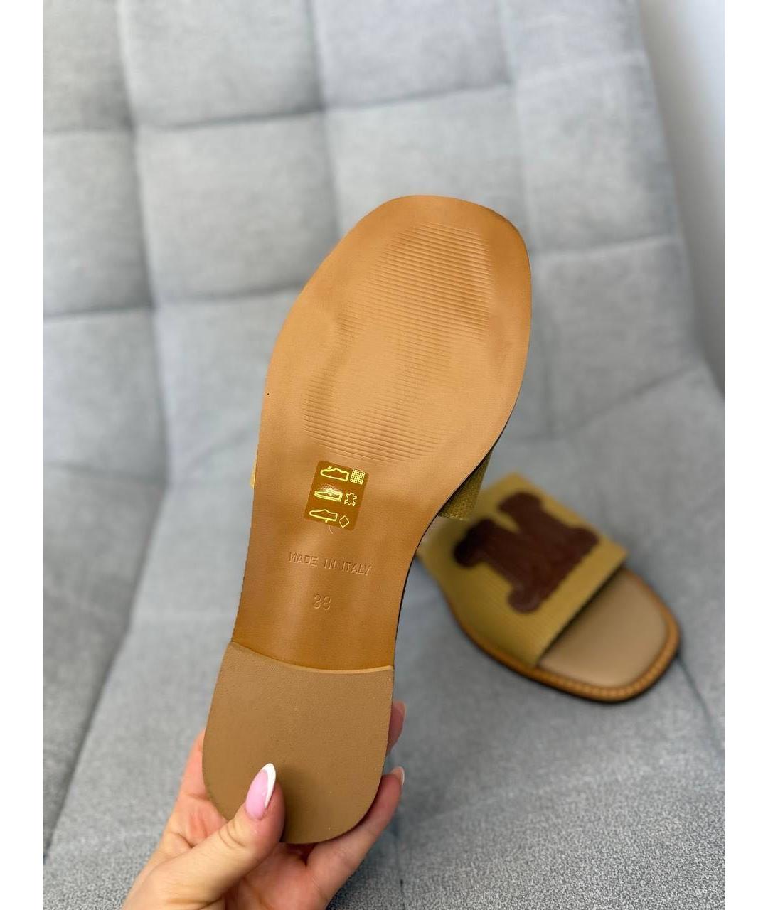MAX MARA Коричневые шлепанцы, фото 3