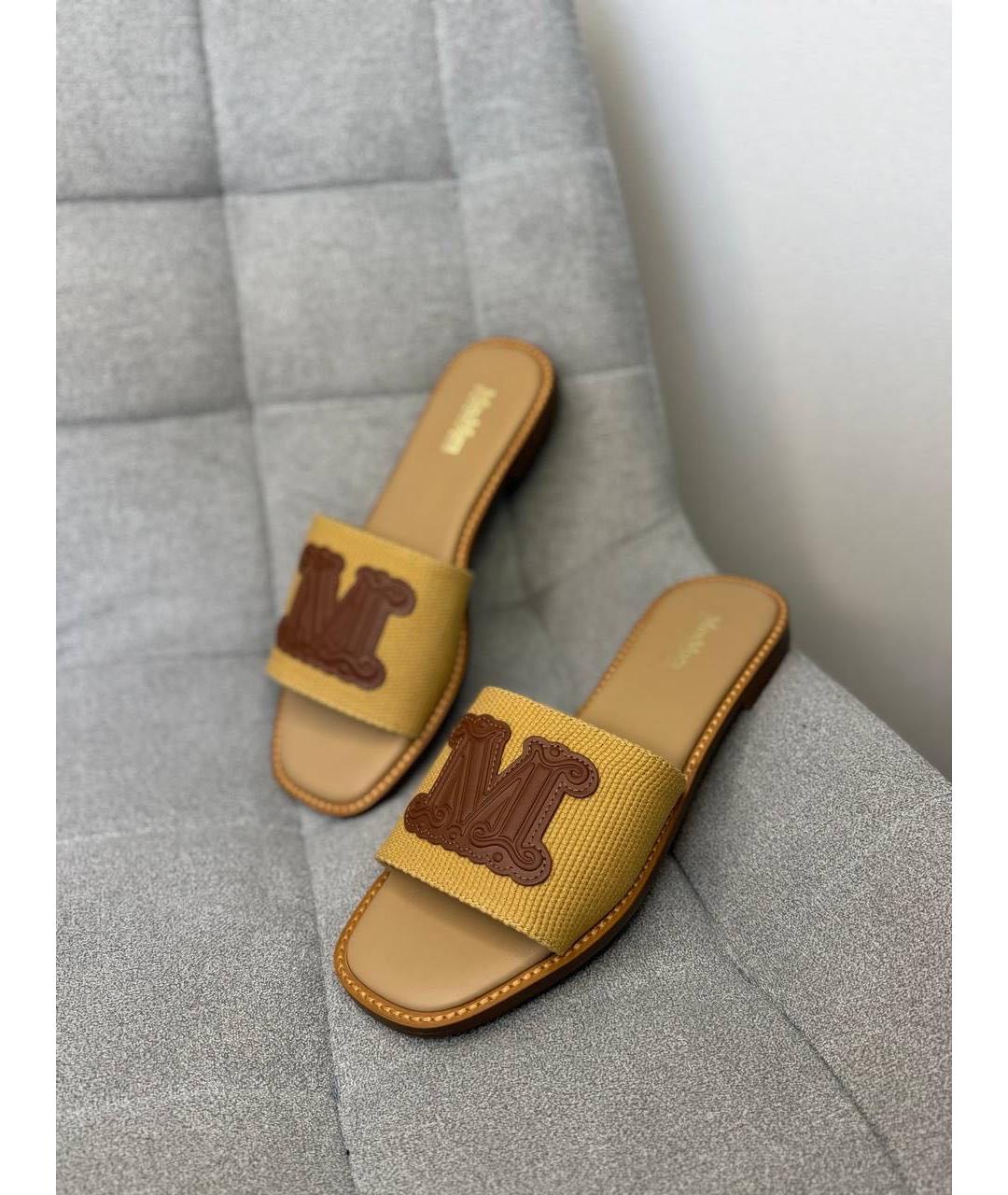 MAX MARA Коричневые шлепанцы, фото 8