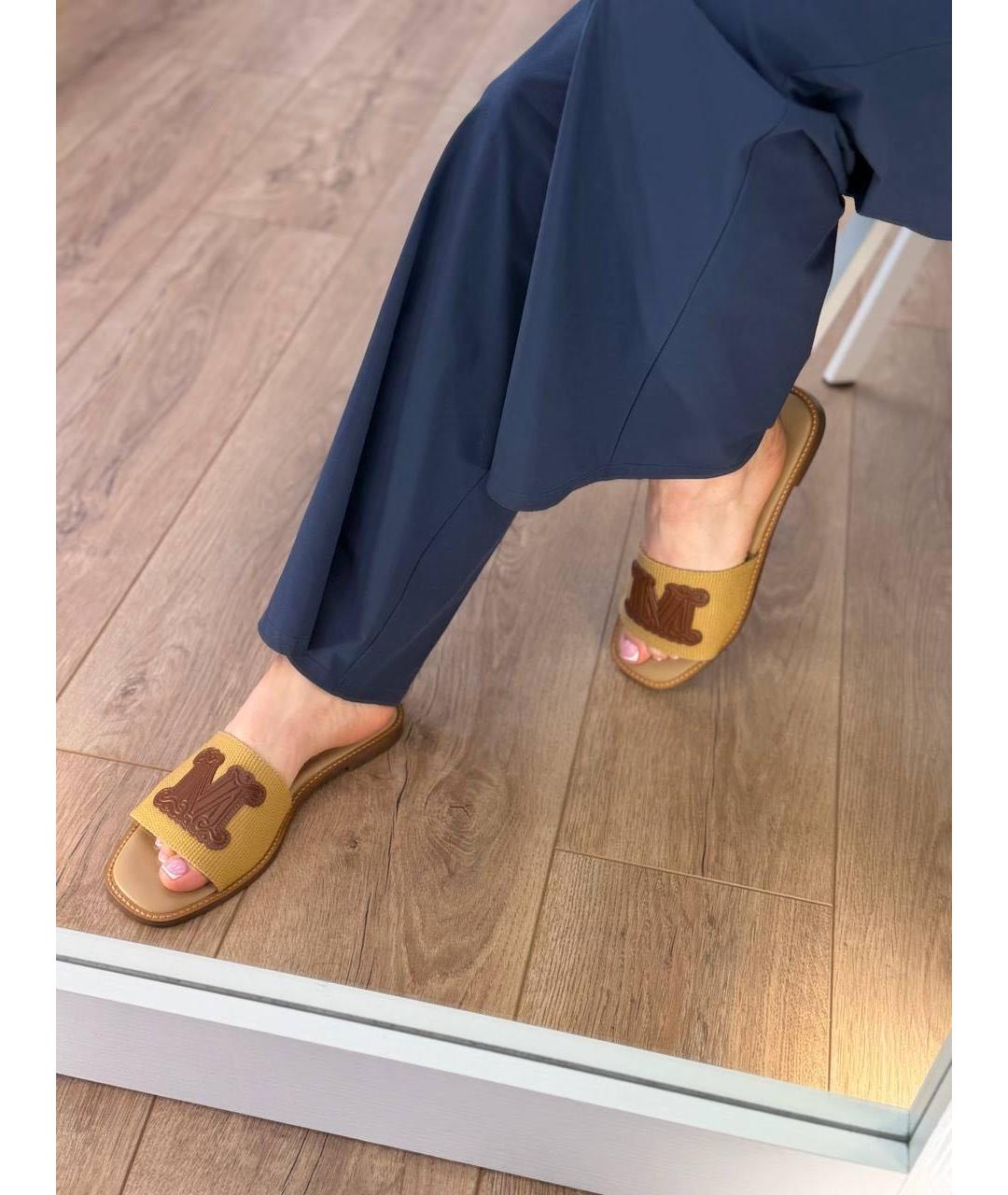 MAX MARA Коричневые шлепанцы, фото 6