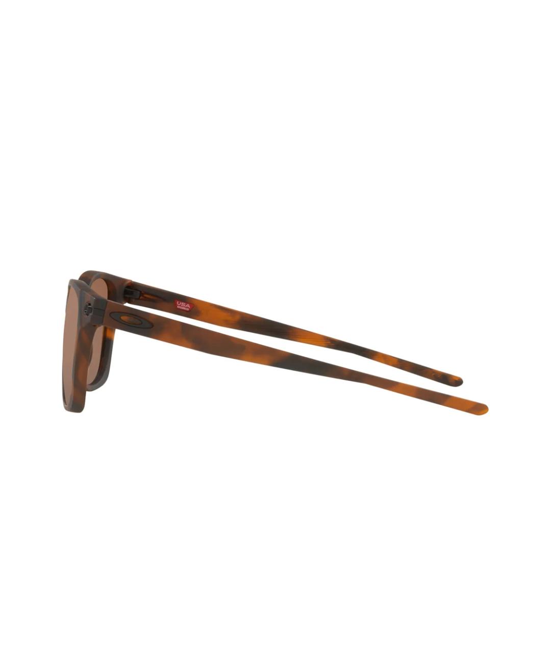 OAKLEY Коричневые пластиковые солнцезащитные очки, фото 3