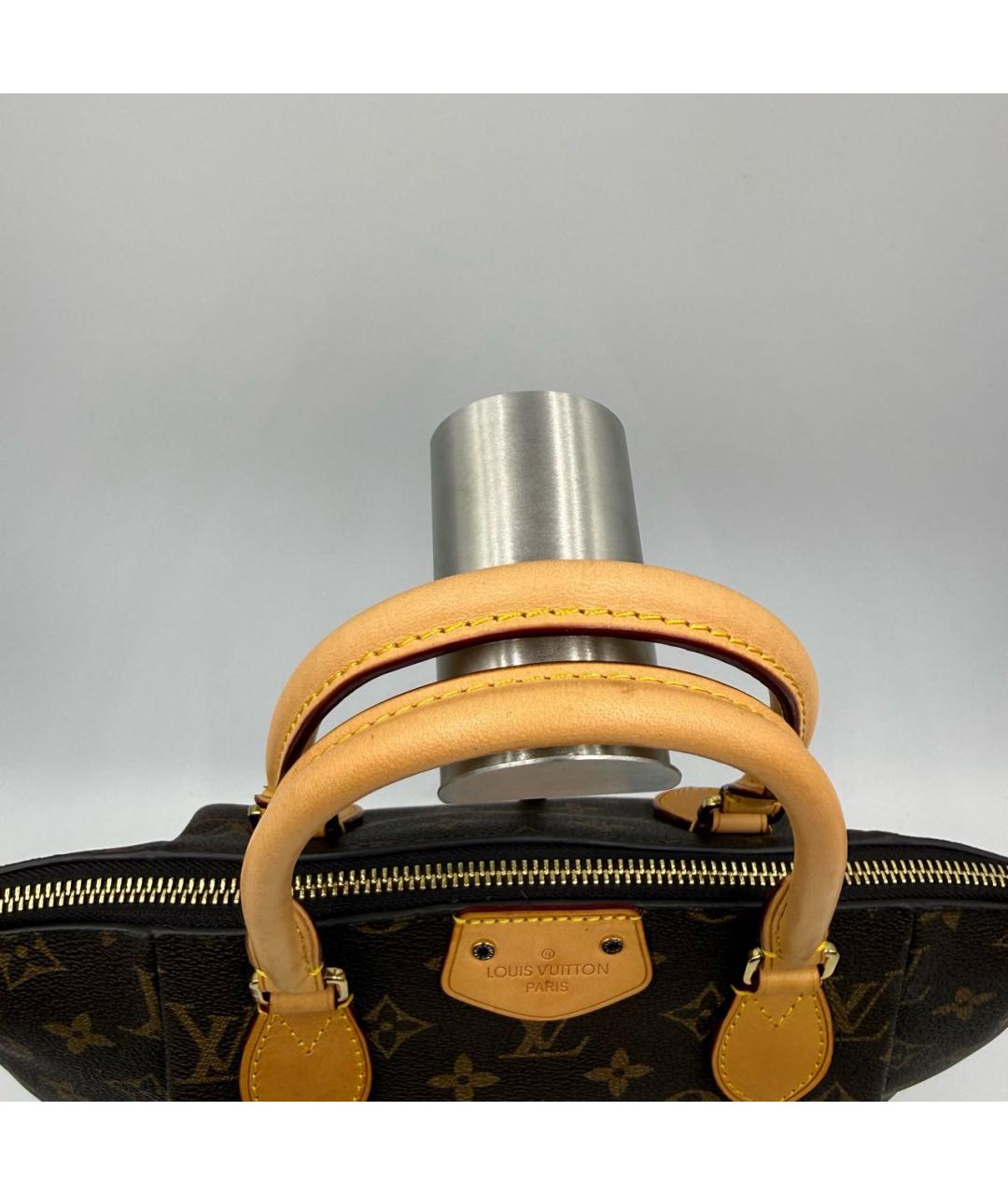 LOUIS VUITTON Кожаная сумка с короткими ручками, фото 8