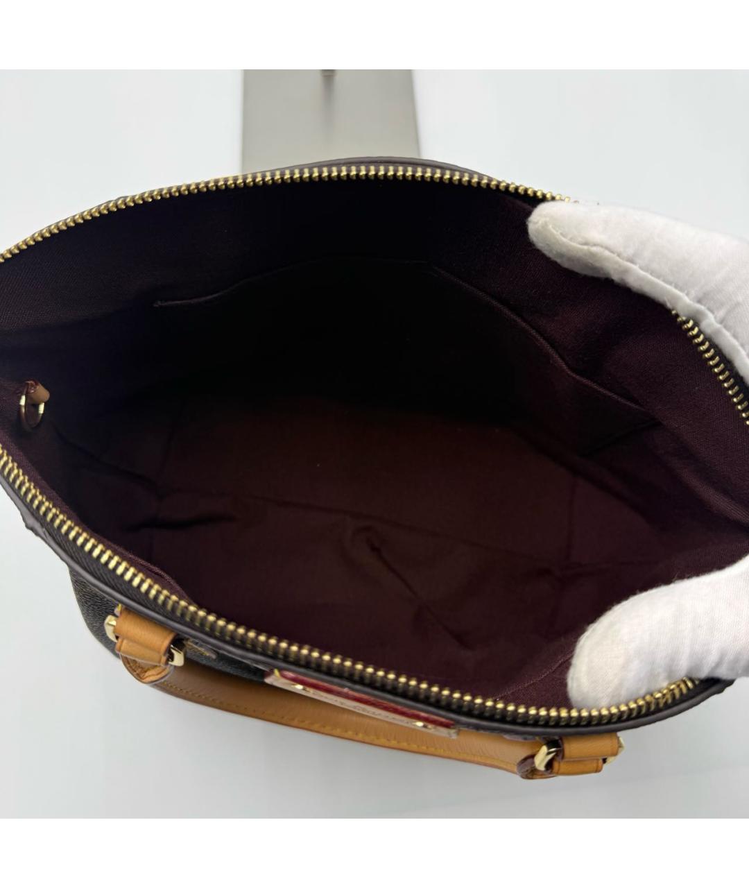 LOUIS VUITTON Кожаная сумка с короткими ручками, фото 7
