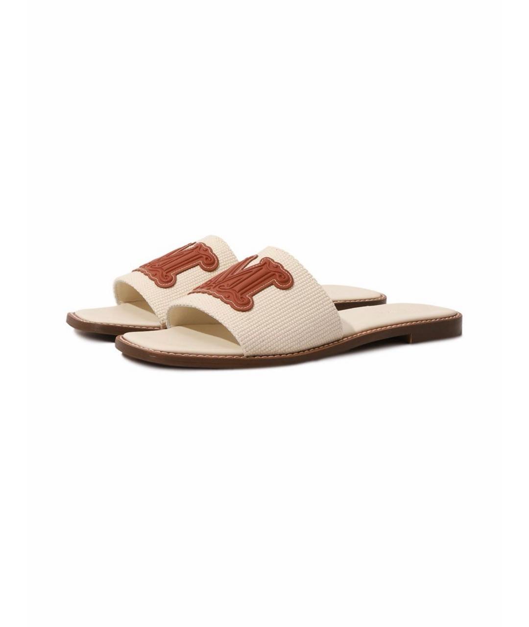 MAX MARA Бежевые шлепанцы, фото 9