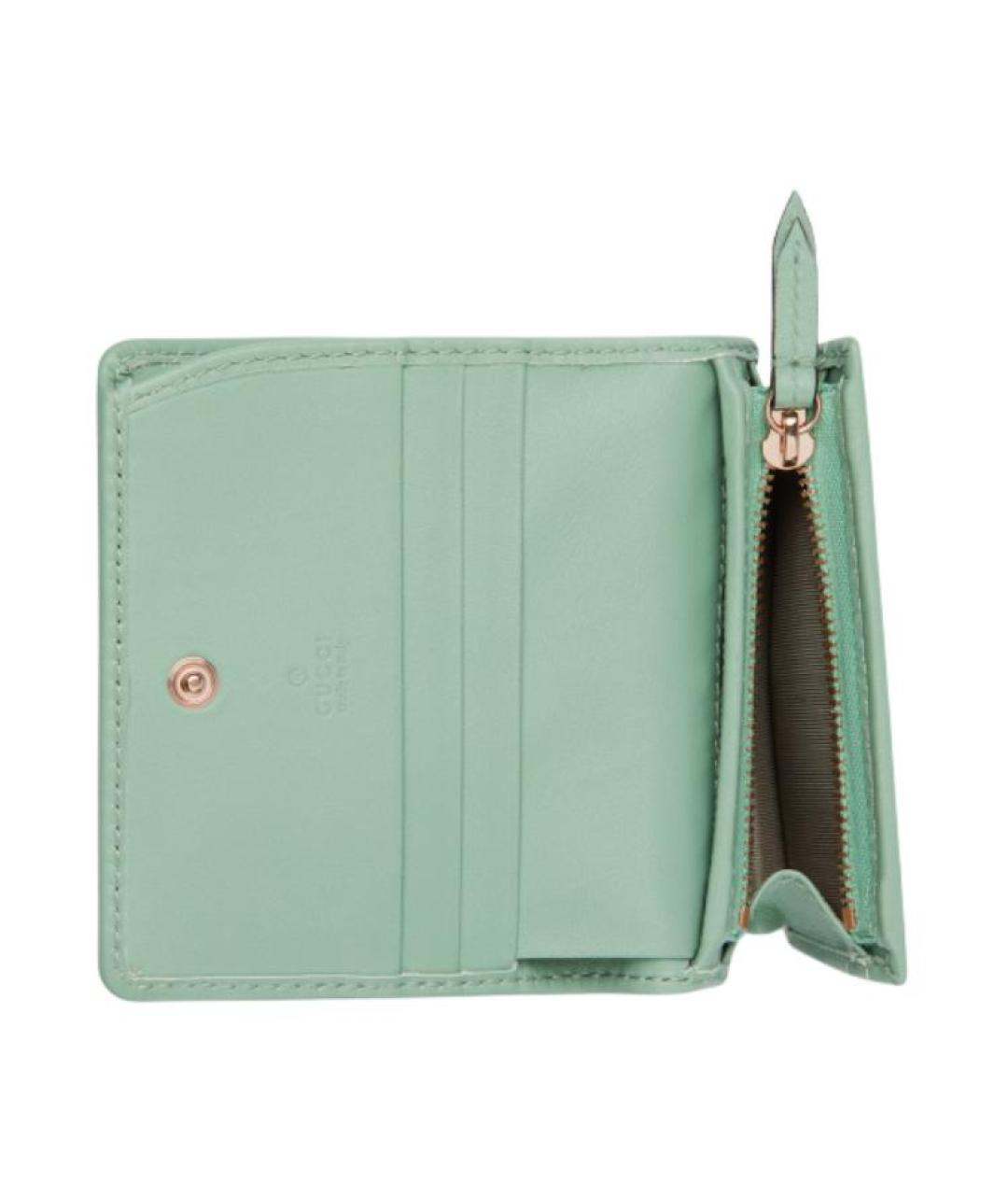 GUCCI Салатовый кошелек, фото 5