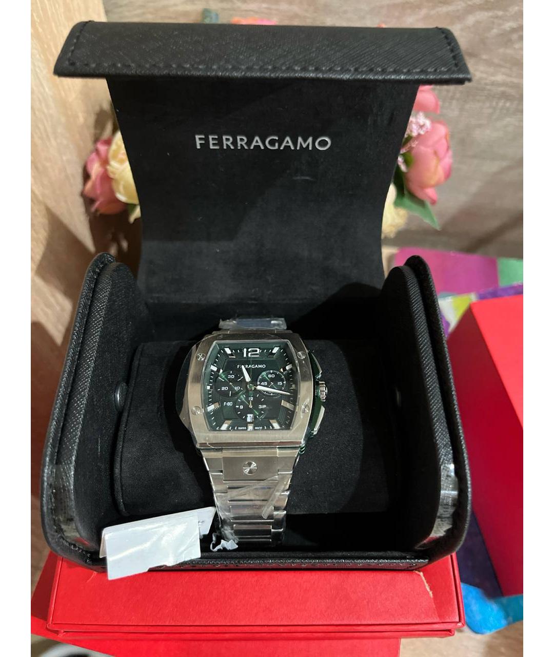FERRAGAMO Серебряные стальные часы, фото 6