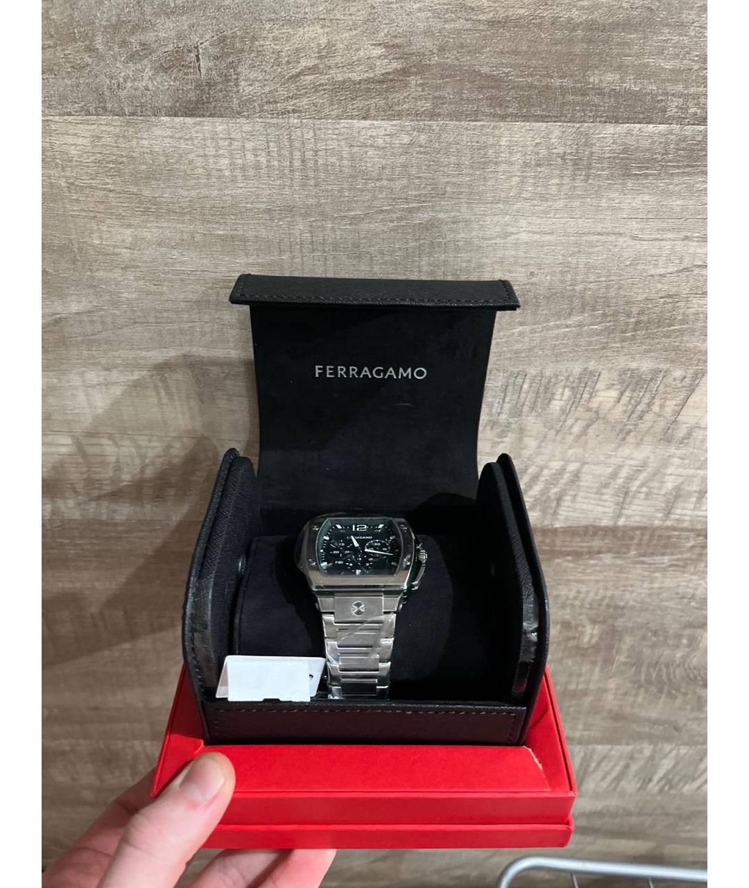 FERRAGAMO Серебряные стальные часы, фото 4