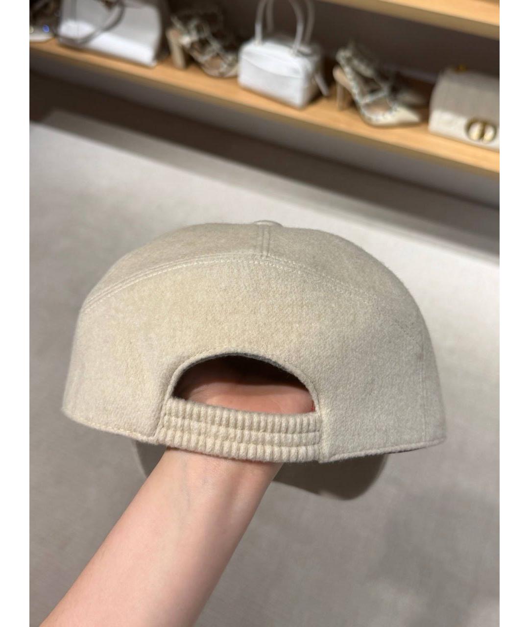 LORO PIANA Бежевая кепка, фото 4