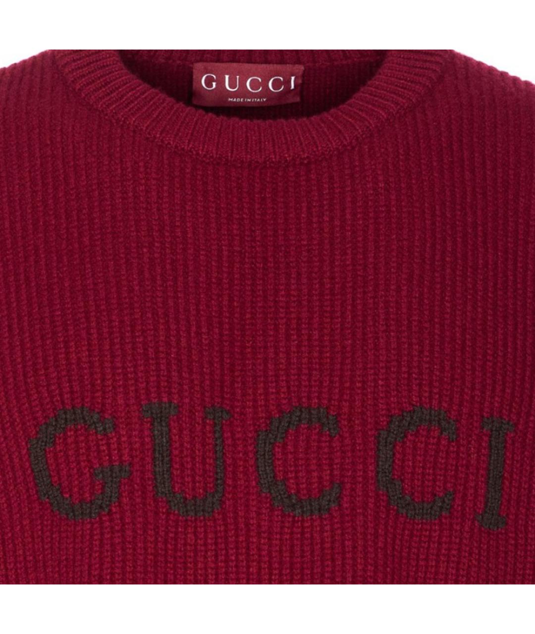GUCCI Красный джемпер / свитер, фото 5