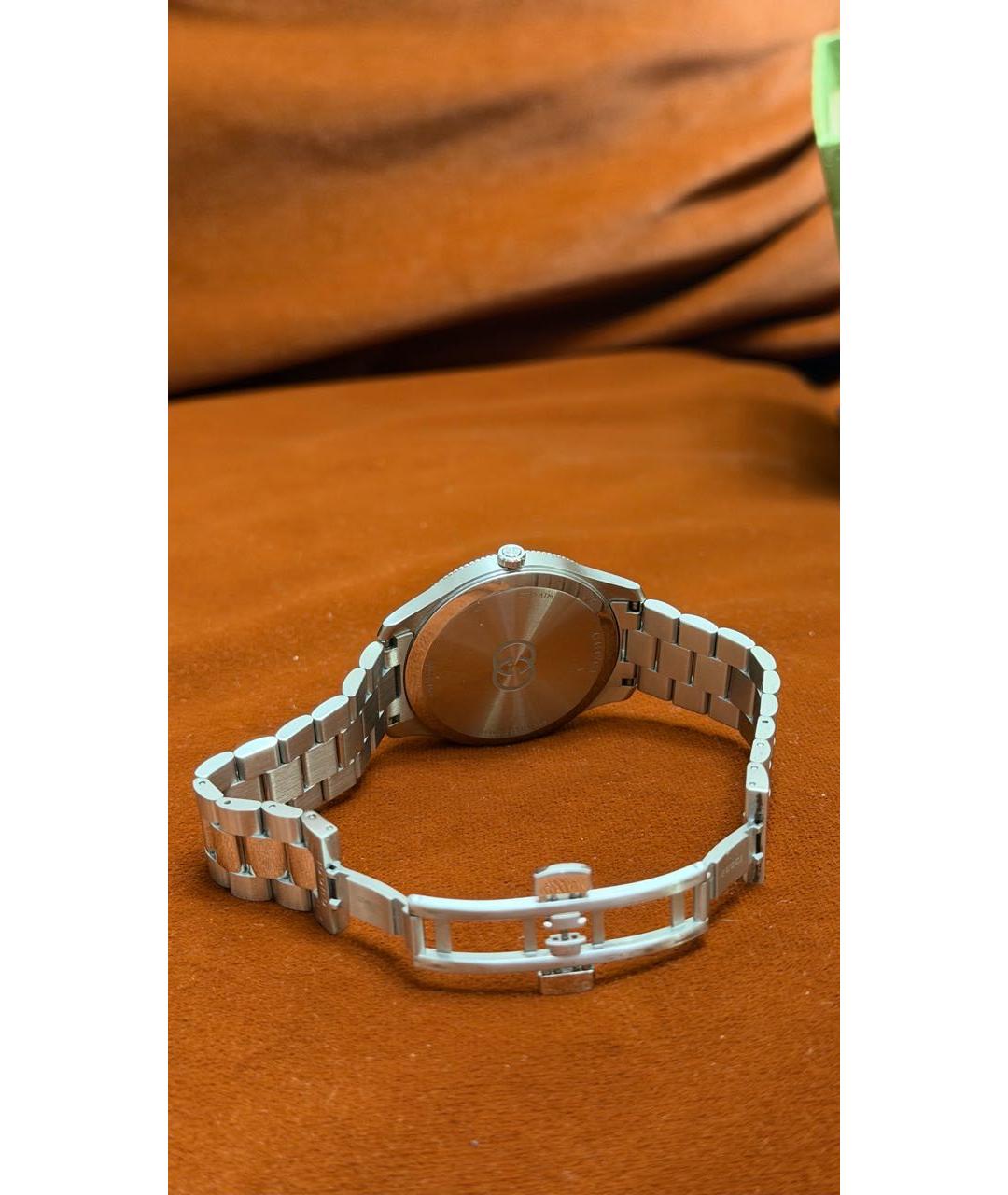 GUCCI Серебряные стальные часы, фото 2