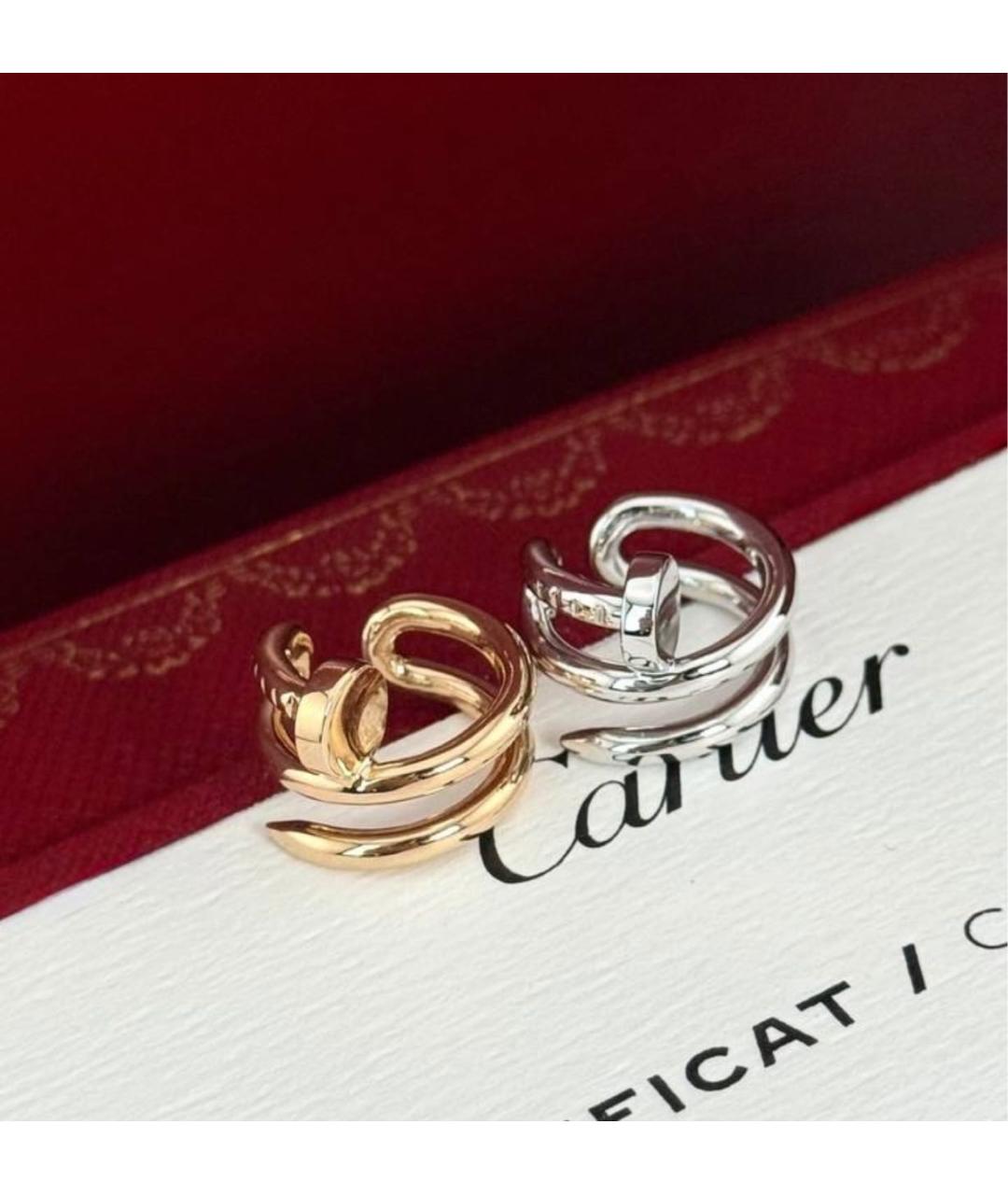 CARTIER Серебряные серьги из белого золота, фото 4
