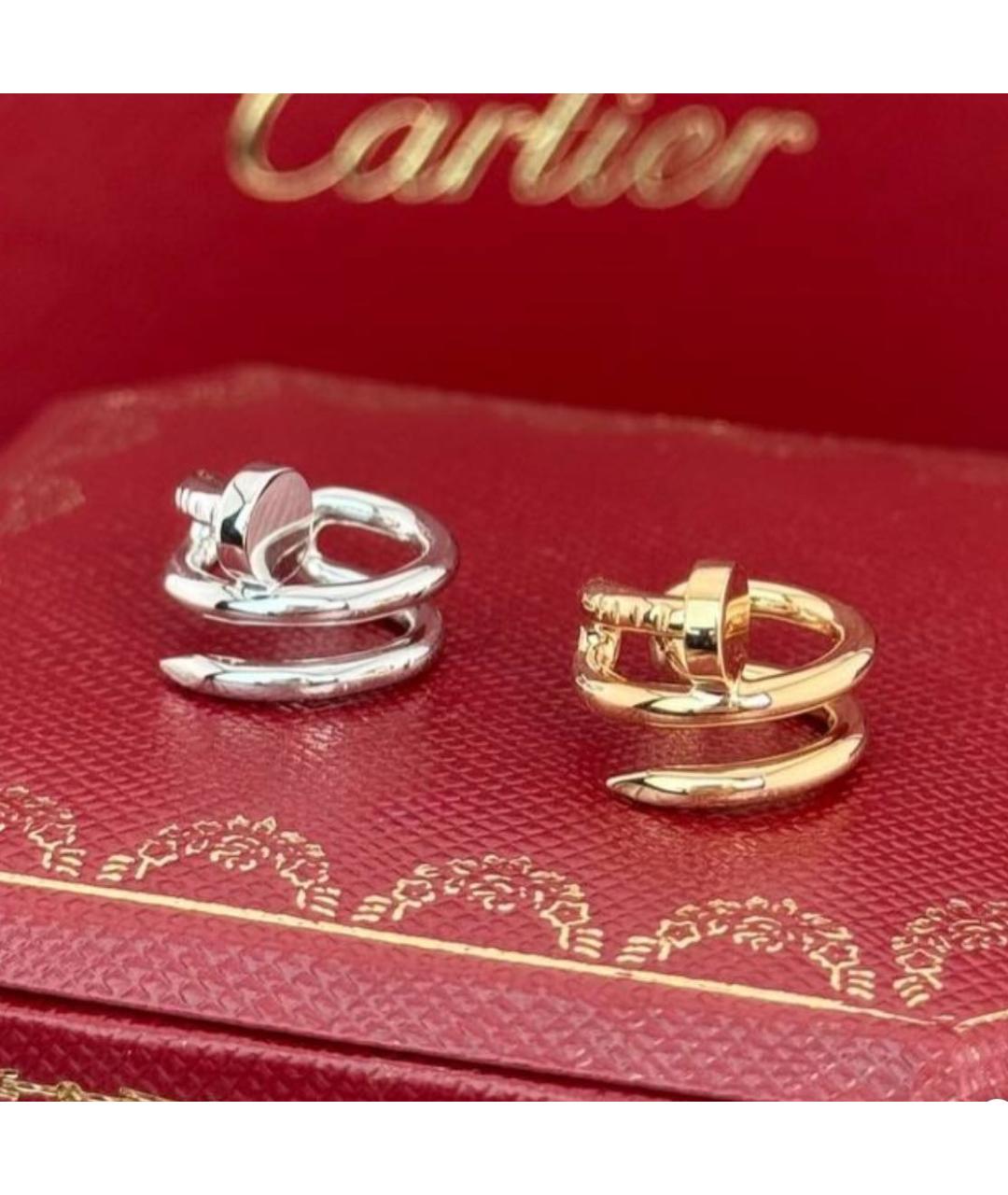 CARTIER Серебряные серьги из белого золота, фото 3