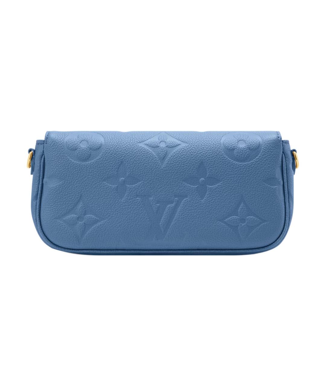 LOUIS VUITTON Синяя кожаная сумка через плечо, фото 3