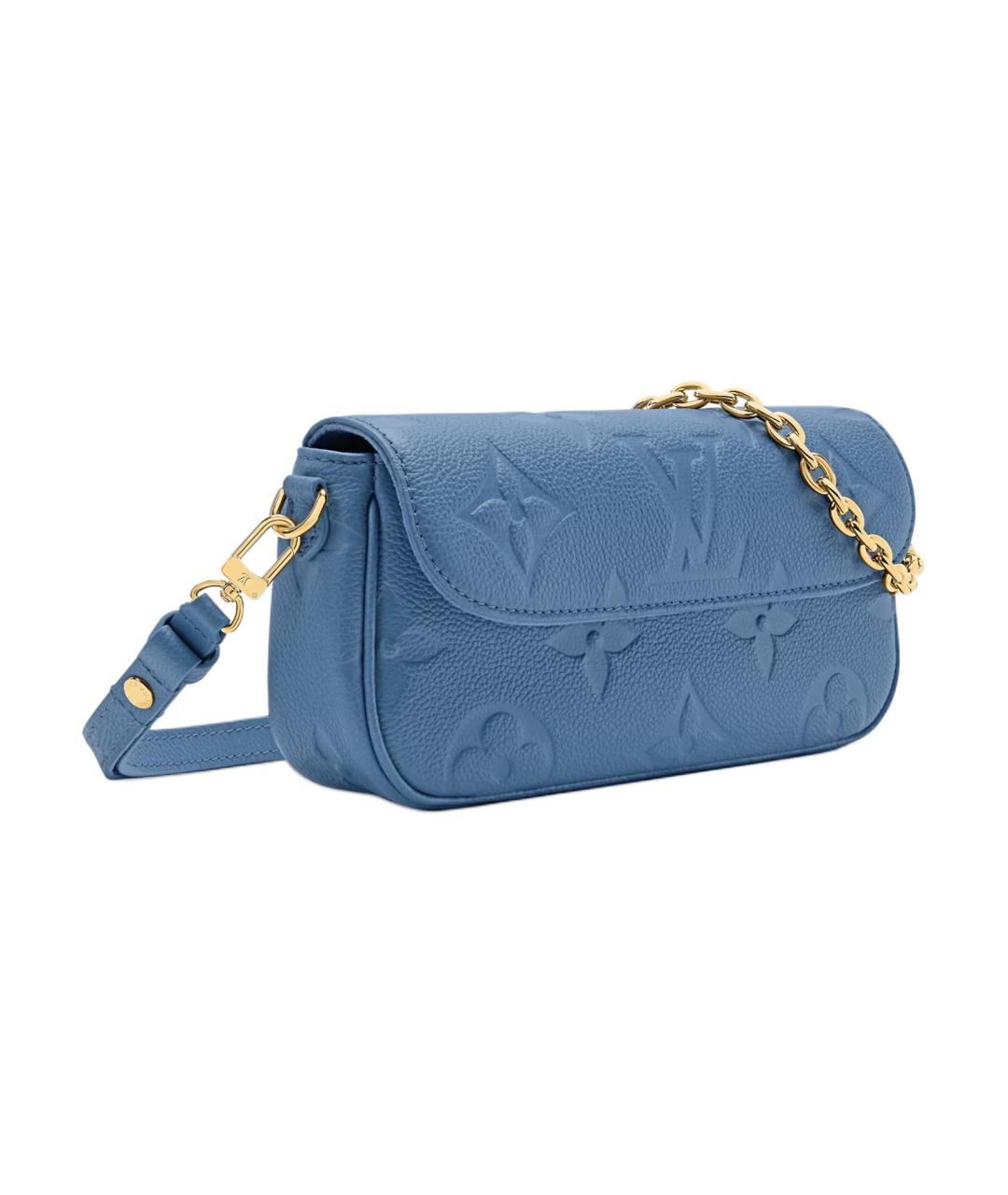 LOUIS VUITTON Синяя кожаная сумка через плечо, фото 2