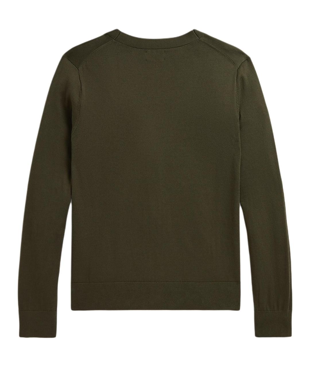 POLO RALPH LAUREN Зеленый кардиган, фото 2