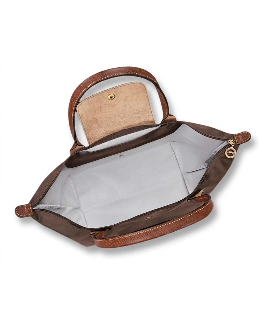 LONGCHAMP Коричневая синтетическая сумка через плечо, фото 4