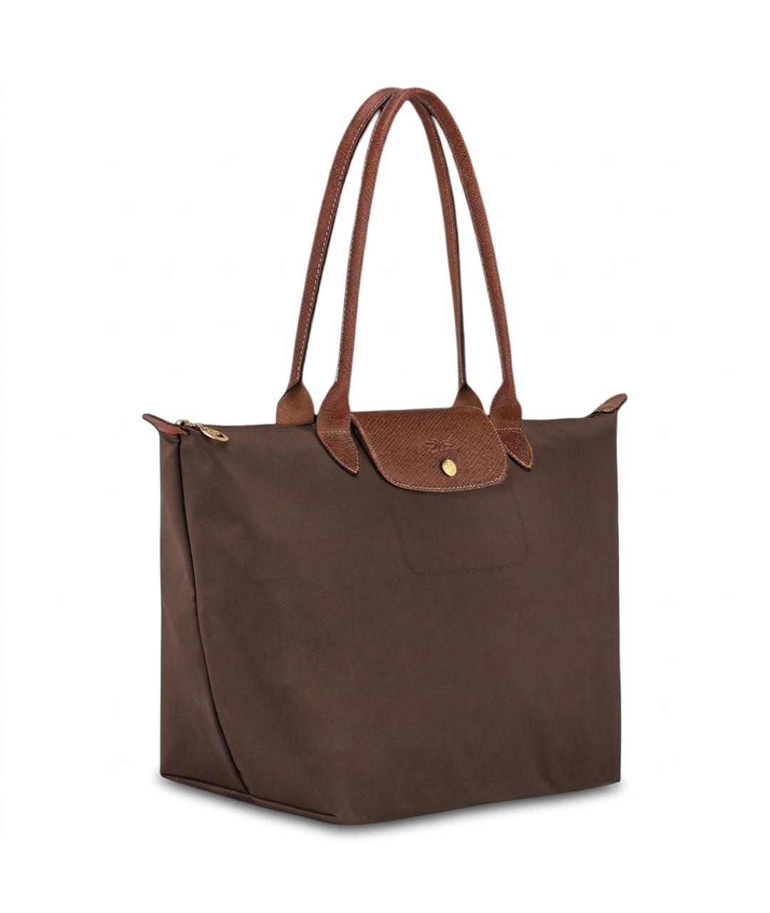 LONGCHAMP Коричневая синтетическая сумка через плечо, фото 2