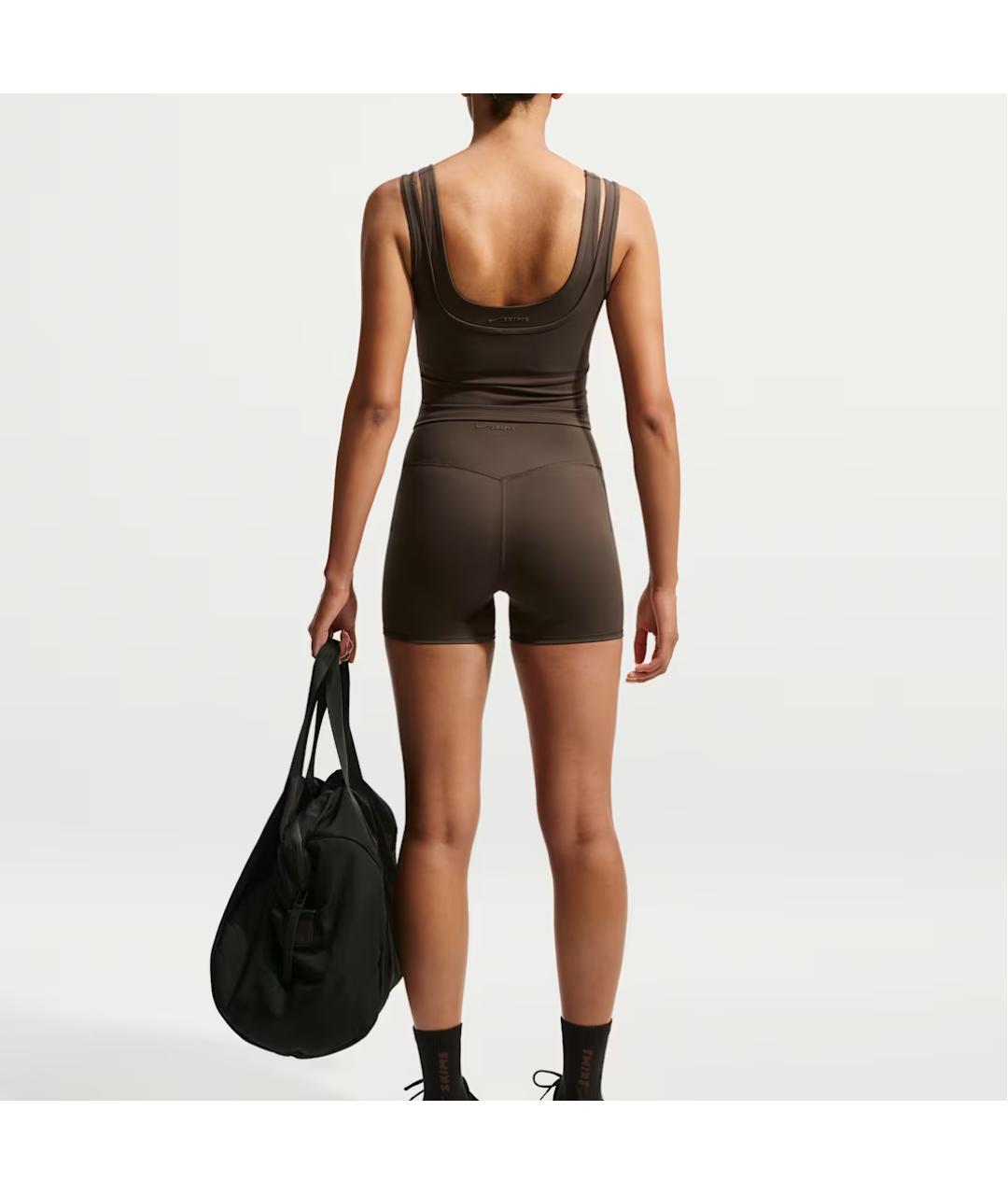 NIKE Коричневые спортивные брюки и шорты, фото 4