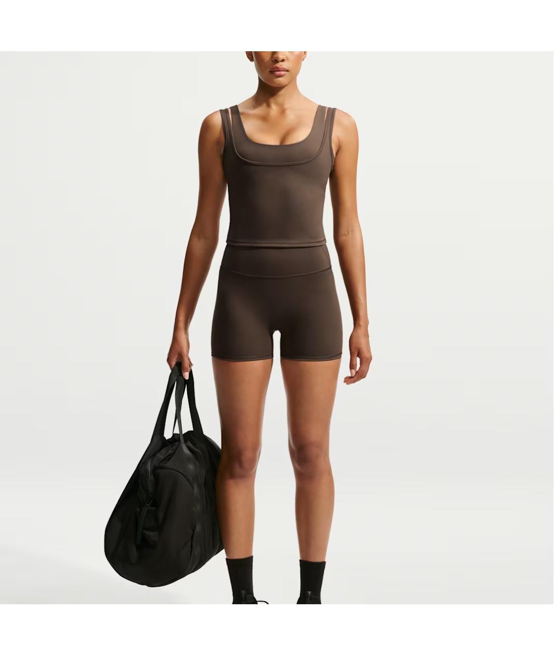 NIKE Коричневые спортивные брюки и шорты, фото 3