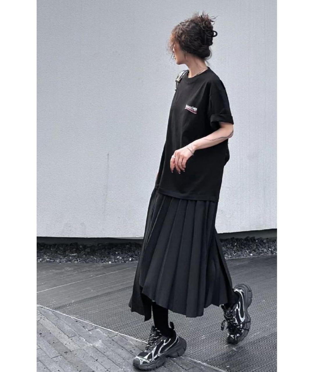 BALENCIAGA Черное повседневное платье, фото 6