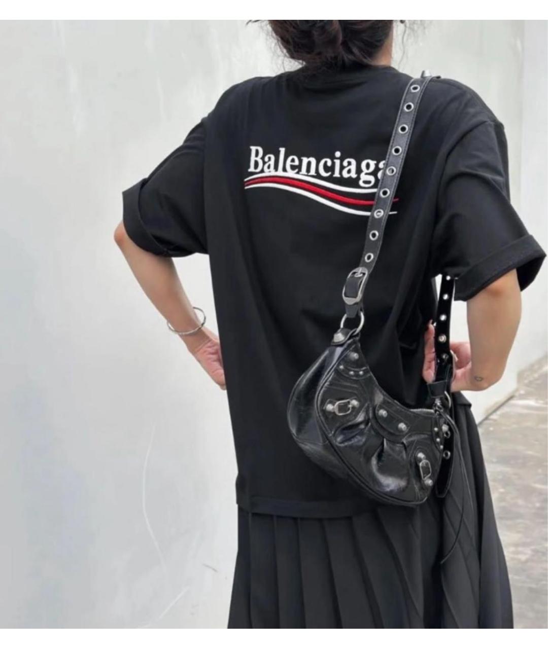 BALENCIAGA Черное повседневное платье, фото 4