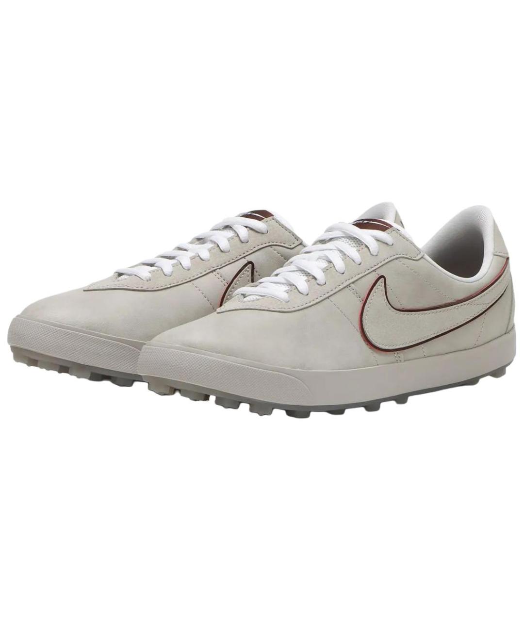 NIKE Серые кожаные кроссовки, фото 3
