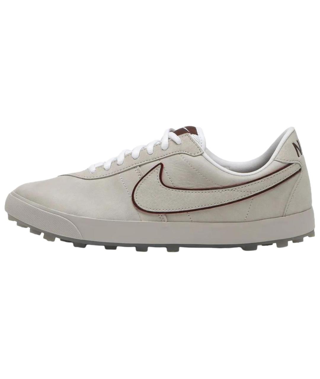NIKE Серые кожаные кроссовки, фото 8