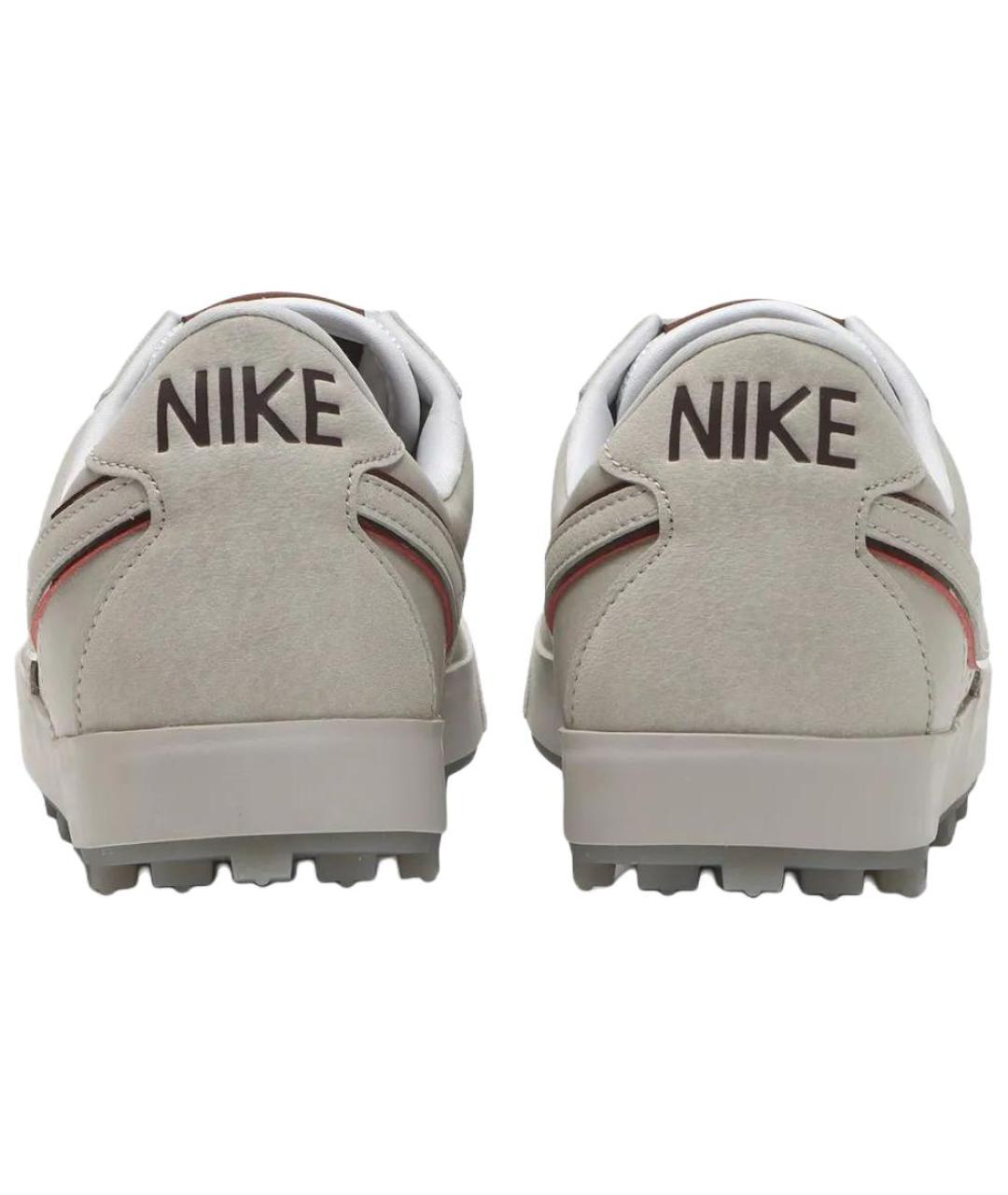 NIKE Серые кожаные кроссовки, фото 5