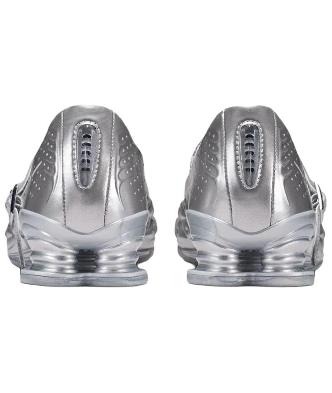 NIKE Серебряные кожаные туфли, фото 5